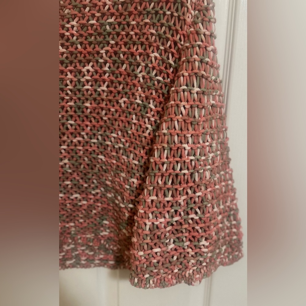 Women’s ANTHROPOLOGIE MOTH‎ Salina Open Knit Multicolor Sweater. Size M. - Picture 3 of 6